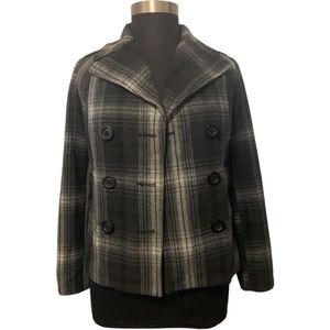Old Navy Plaid Peacoat